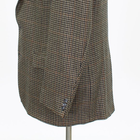 Orvis 42L Beige Check 2-Button Sport Coat Blazer Jacket B230 - Picture 6 of 11